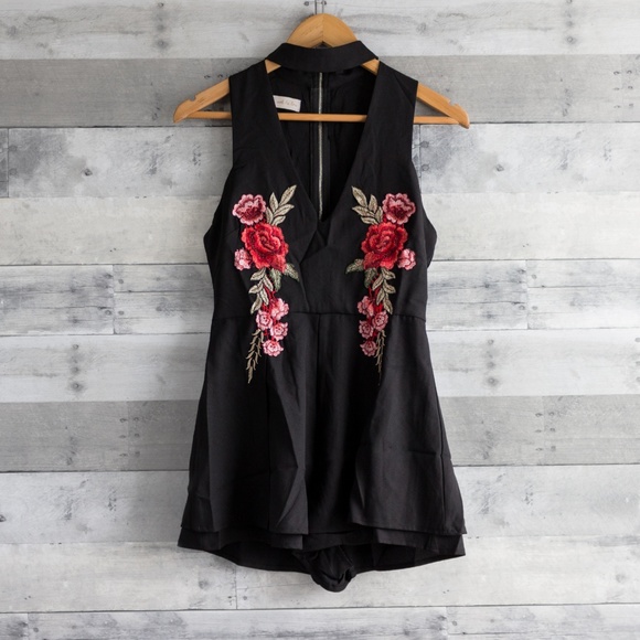 Ooh La Lou Pants - 'Last Rose' Romper